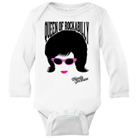 The Queen Of Rockabilly Wanda Jackson Long Sleeve Baby Bodysuit | Artistshot