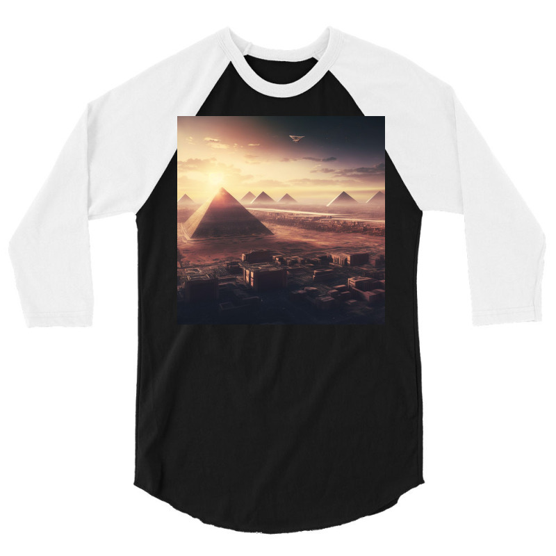 Pyramids 3/4 Sleeve Shirt | Artistshot