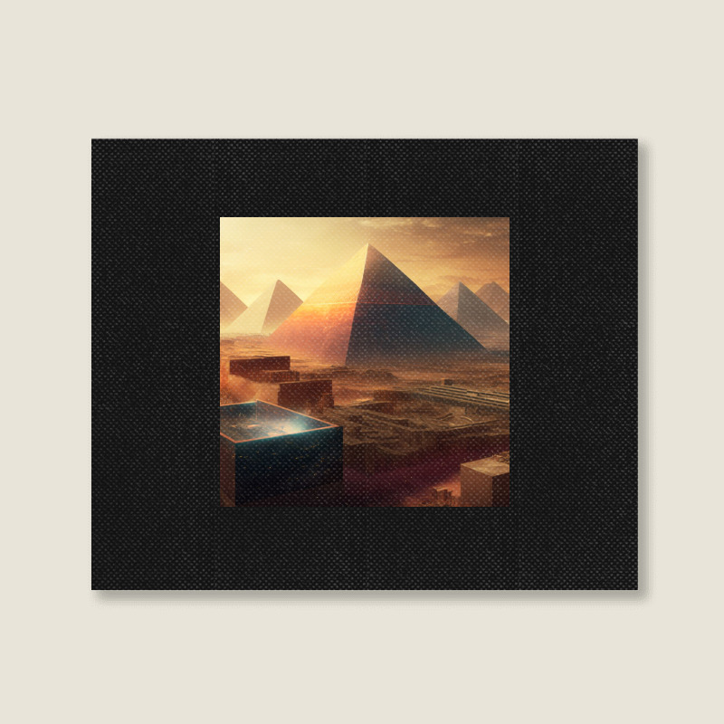 Pyramids Egypt Landscape Canvas Print | Artistshot