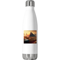 Pyramids Egypt Stainless Steel Water Bottle | Artistshot