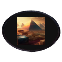 Pyramids Egypt Oval Patch | Artistshot