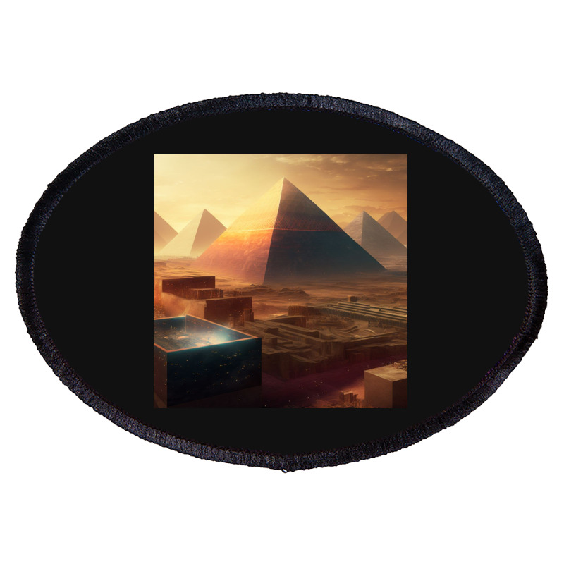 Pyramids Egypt Oval Patch | Artistshot