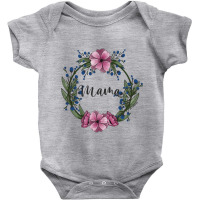 Mama Floral Design Baby Bodysuit | Artistshot