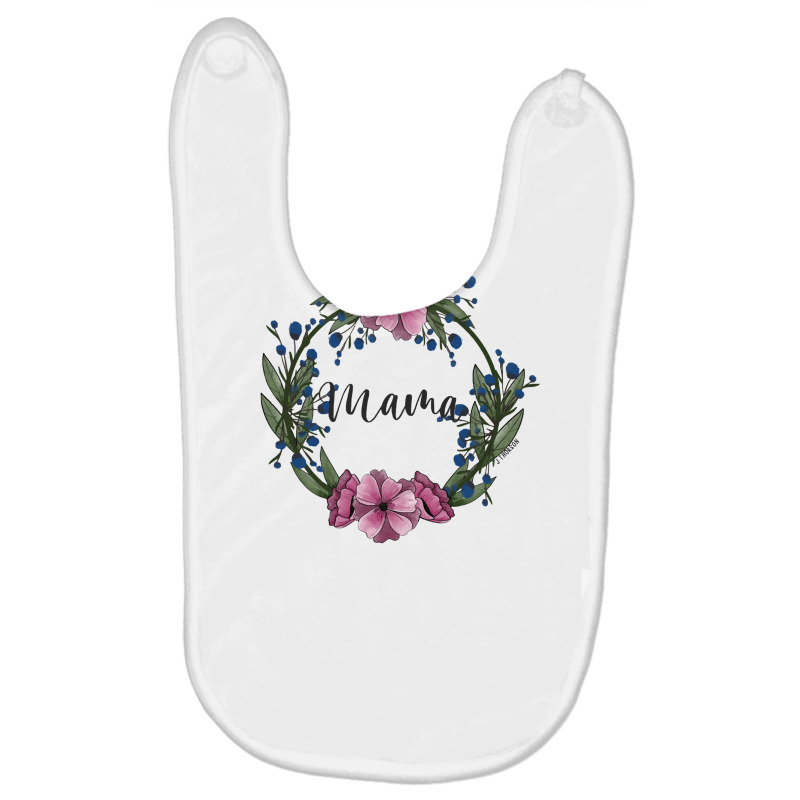 Mama Floral Design Baby Bibs by Ja98 | Artistshot