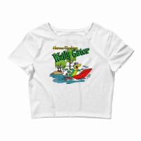 Wally Gator Motor Boating Crop Top | Artistshot