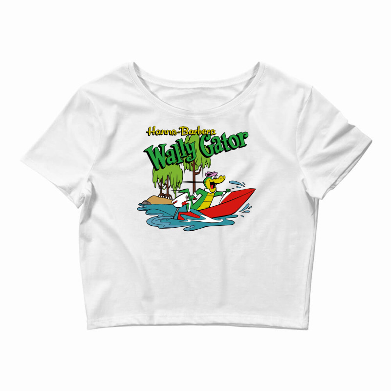 Wally Gator Motor Boating Crop Top by zamzmimoafaka | Artistshot