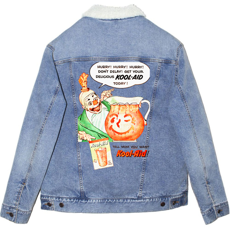 Custom Get Your Delicious Kool Aid From The Nightmarish C Unisex Sherpalined Denim Jacket By