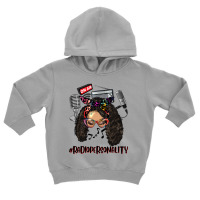 Afro Messy Bun Light Skin Natural Hair Racioperson Toddler Hoodie | Artistshot