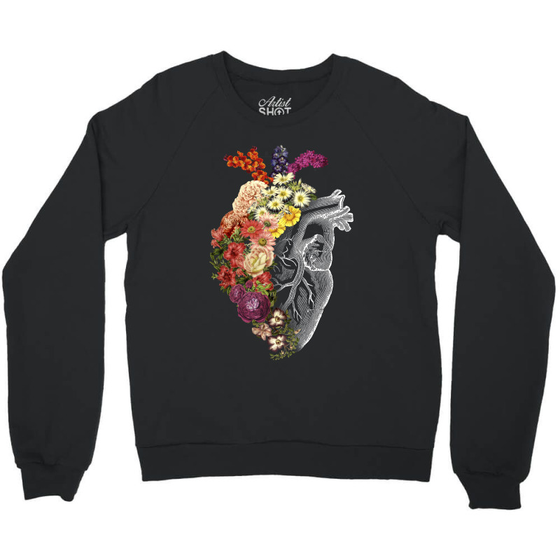 Flower Heart Spring Crewneck Sweatshirt | Artistshot