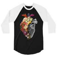 Flower Heart Spring 3/4 Sleeve Shirt | Artistshot