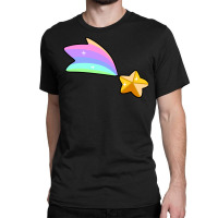 Golden Rainbow Shooting Star Classic T-shirt | Artistshot