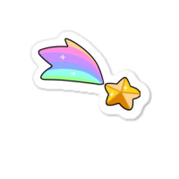 Golden Rainbow Shooting Star Sticker | Artistshot