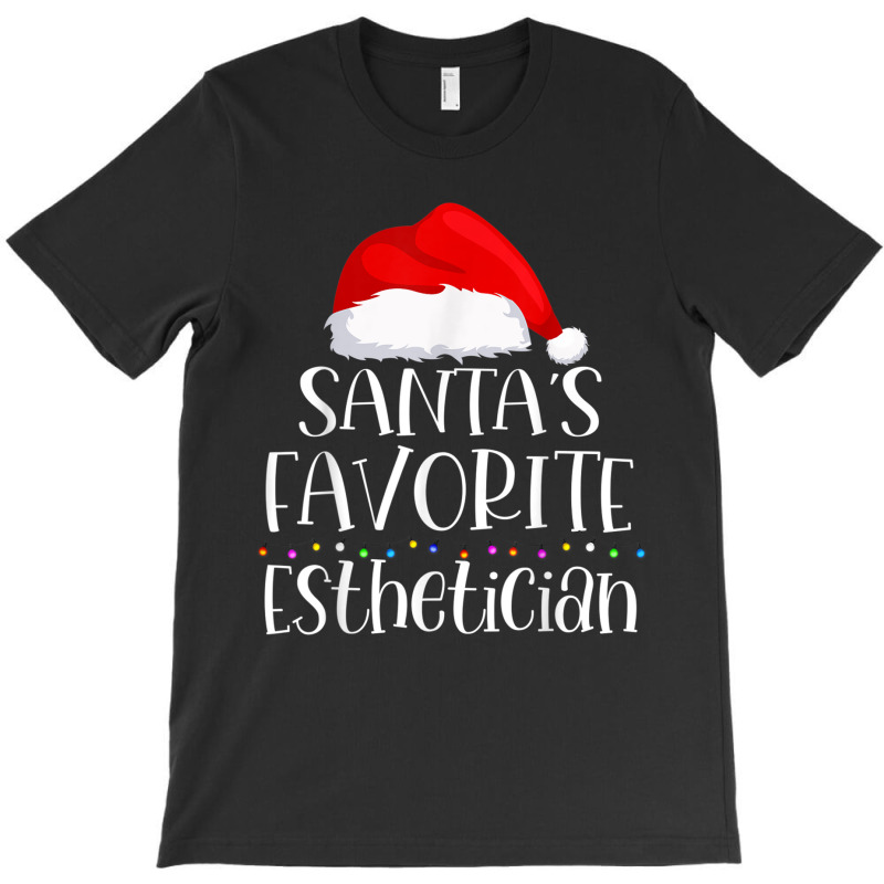 Santa's Favorite Esthetician Christmas Family Sant T-shirt | Artistshot