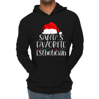 Santa's Favorite Esthetician Christmas Family Sant Lightweight Hoodie | Artistshot