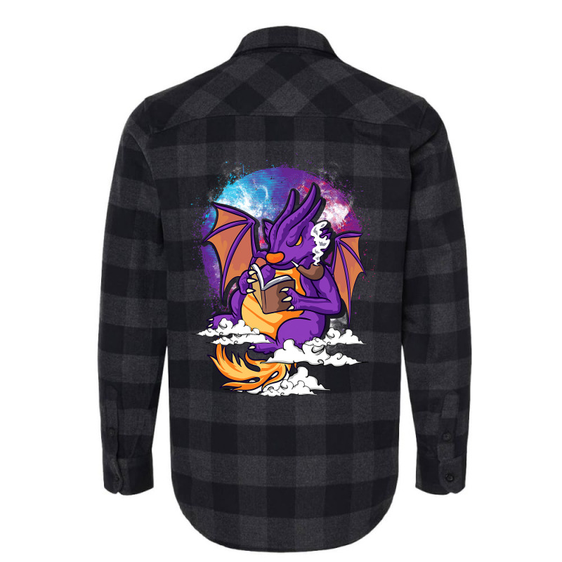 Book Dragon Reading Renaissance Middle Ages Fantas Flannel Shirt by kerrmanthez | Artistshot