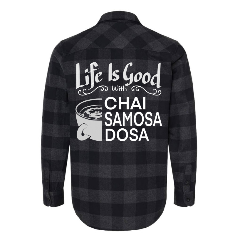 India Food Culture Chai Samosa Desi Humor Funny Flannel Shirt by home12 | Artistshot