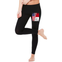 Indonesian Roots  Half American Flag  Usa Indonesi Legging | Artistshot