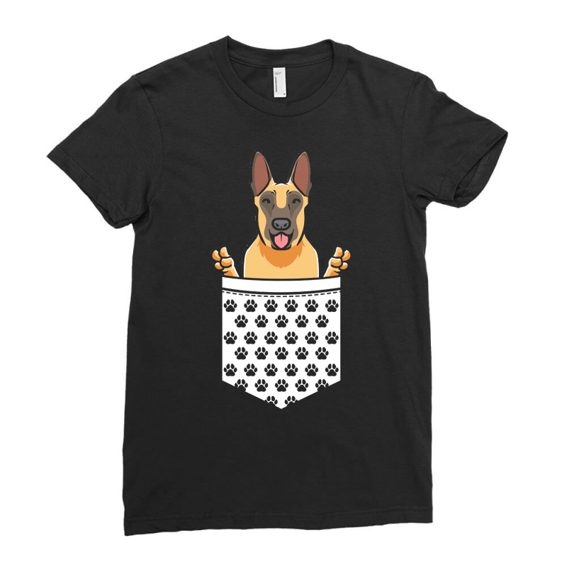 Malinois T  Shirt Malinois Dog Belgian Shepherd Dog T  Shirt Ladies Fitted T-Shirt by gregory28208 | Artistshot