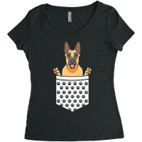 Malinois T  Shirt Malinois Dog Belgian Shepherd Dog T  Shirt Women's Triblend Scoop T-shirt | Artistshot