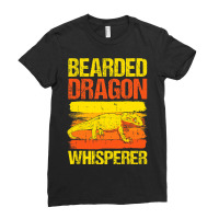 Retro Bearded Dragon Whisperer Reptile Lover Anima Ladies Fitted T-shirt | Artistshot