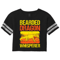 Retro Bearded Dragon Whisperer Reptile Lover Anima Scorecard Crop Tee | Artistshot