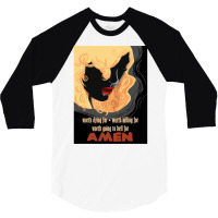 Worth Going To Hell For 3/4 Sleeve Shirt | Artistshot