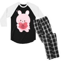 Happy Valentine Men's 3/4 Sleeve Pajama Set | Artistshot