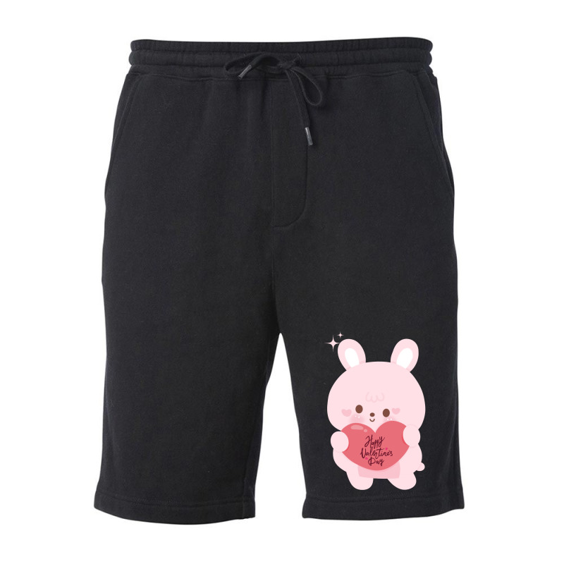 Happy Valentine Fleece Short | Artistshot