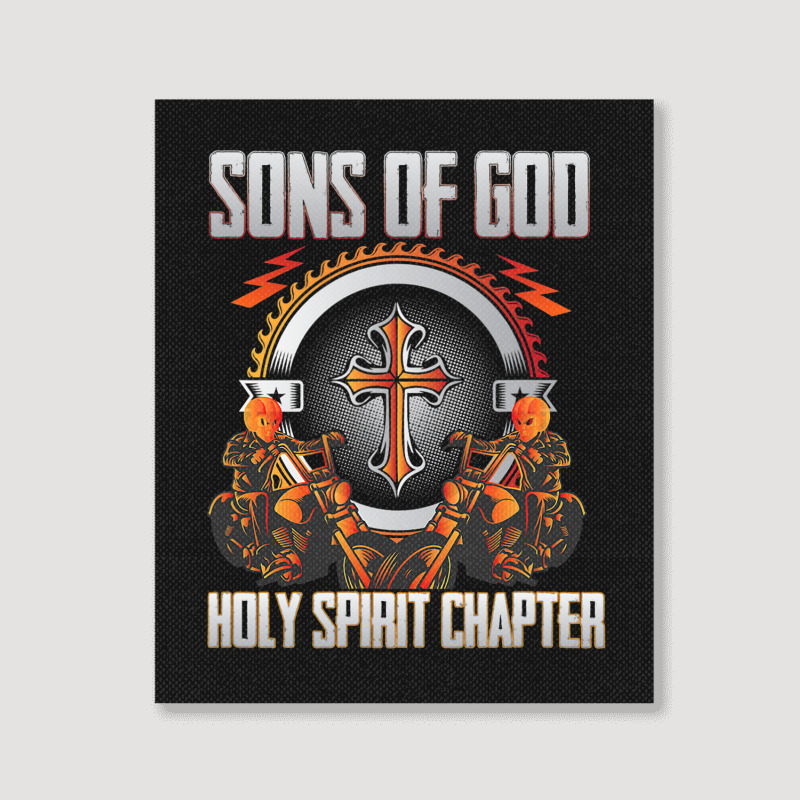 Christian Bikersons Of God Holy Spirit Chapter Portrait Canvas Print | Artistshot