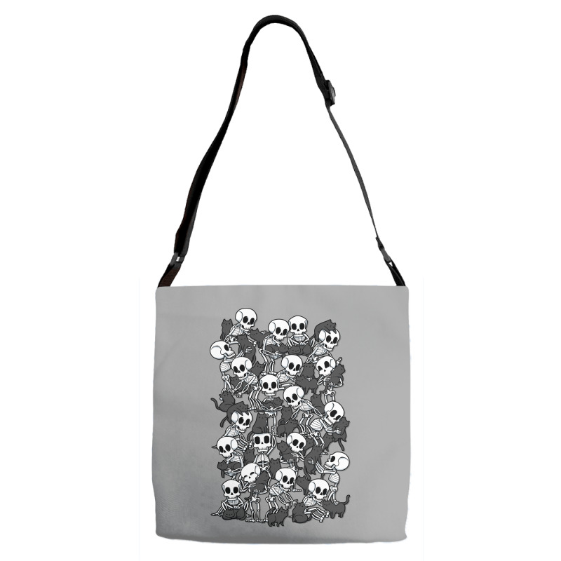 Cat Skull Party Adjustable Strap Totes | Artistshot