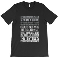 Jack's House - White On Black T-shirt | Artistshot