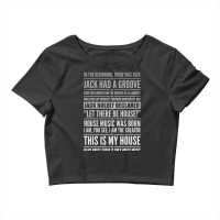 Jack's House - White On Black Crop Top | Artistshot