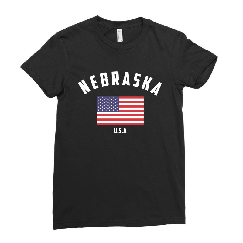 Nebraska Ladies Fitted T-Shirt by Chris Ceconello | Artistshot