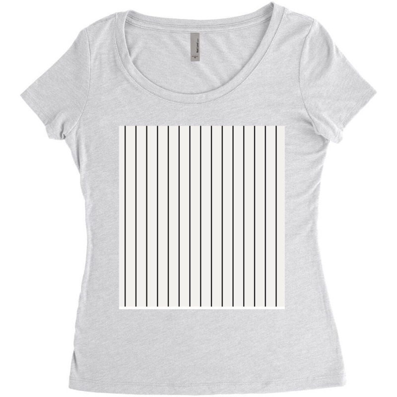 Black And White Vertical Women's Triblend Scoop T-shirt by JONNELLENORTONN | Artistshot