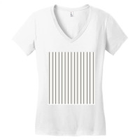 Black And White Vertical Women's V-neck T-shirt | Artistshot