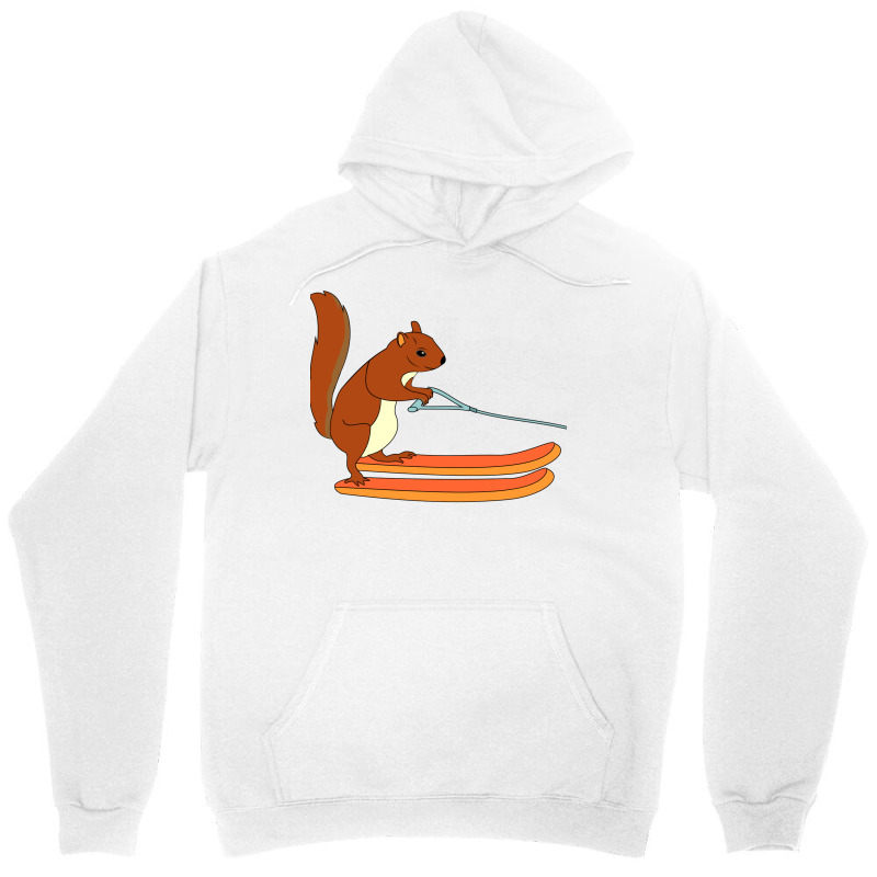 Waterskiing Ski Squirrel Freestyle Gift Animal Unisex Hoodie by chueforazij | Artistshot