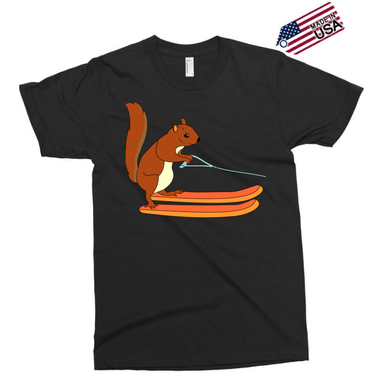 Waterskiing Ski Squirrel Freestyle Gift Animal Exclusive T-shirt by chueforazij | Artistshot