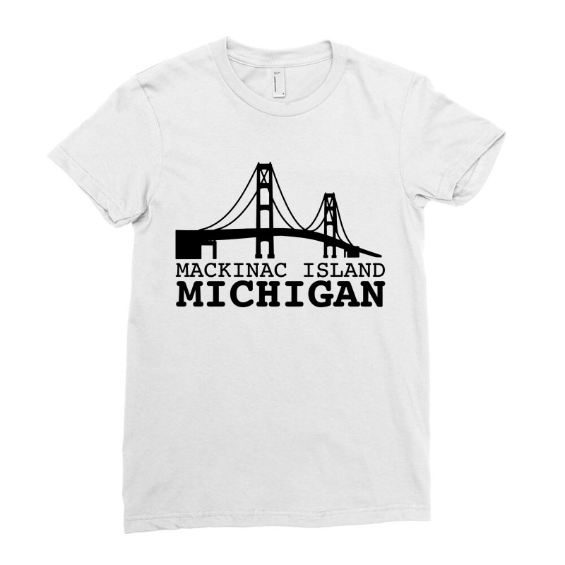 Mackinac Island Michigan Ladies Fitted T-Shirt by Pymeneh | Artistshot