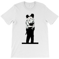 Kissing Coppers T-shirt | Artistshot