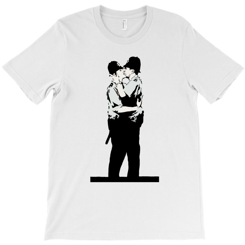 Kissing Coppers T-shirt | Artistshot