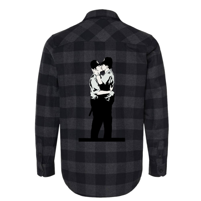 Kissing Coppers Flannel Shirt | Artistshot