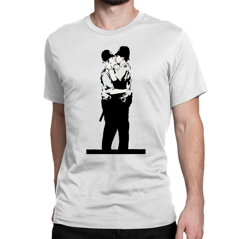 Kissing Coppers Classic T-shirt | Artistshot