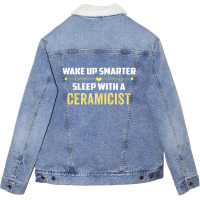 Wake Up Smarter Sleep With A Ceramicist Unisex Sherpa-lined Denim Jacket | Artistshot