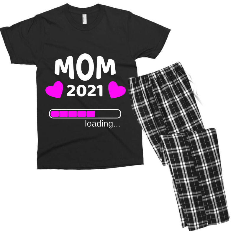 Mom 2021 Loading Pregnant Pregnancy Men's T-shirt Pajama Set | Artistshot