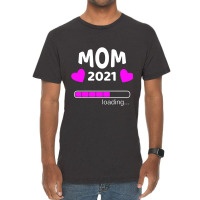 Mom 2021 Loading Pregnant Pregnancy Vintage T-shirt | Artistshot