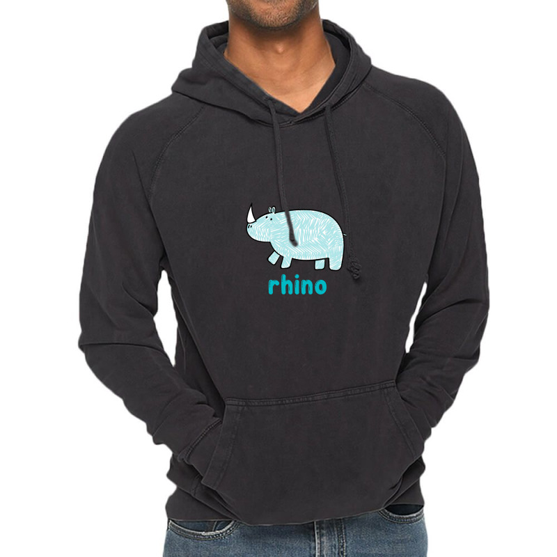 Rhino Happy Kids Vintage Hoodie | Artistshot