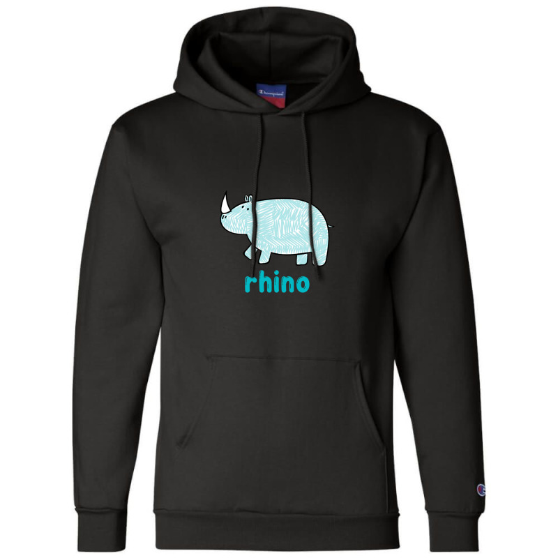 Rhino Happy Kids Champion Hoodie | Artistshot