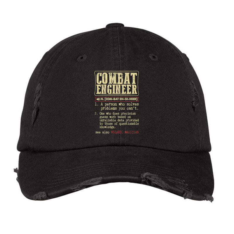 Combat Engineer Dictionary Term Vintage Cap by beulahgriffithgdv | Artistshot