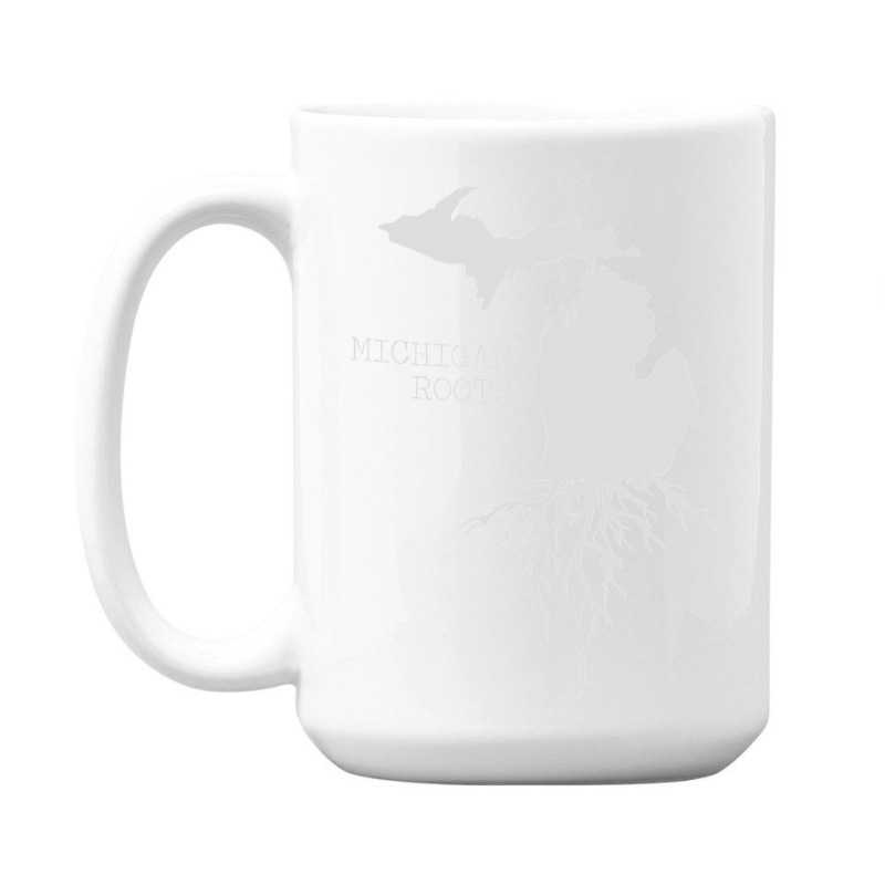 Michigan Roots  State Of Michigan 15 Oz Coffee Mug | Artistshot