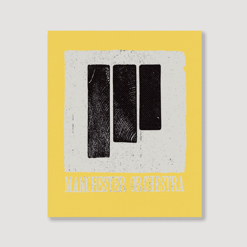 Manchester Orchestra Black Lines Grunge Cool Unise Portrait Canvas Print | Artistshot